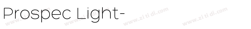 Prospec Light字体转换